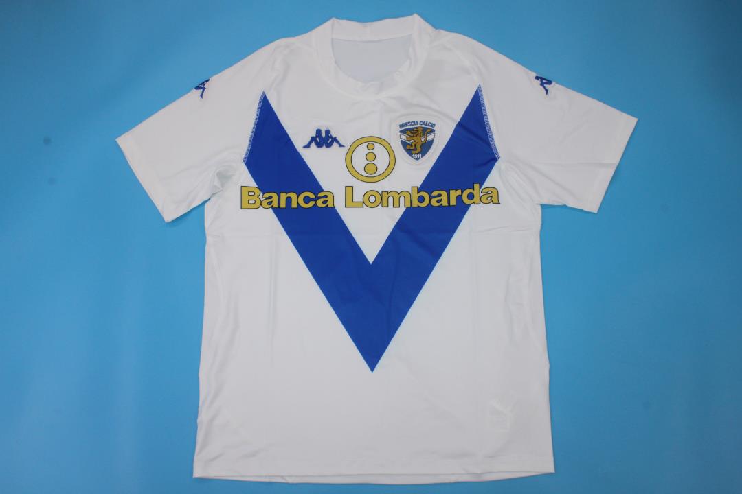 AAA Quality Brescia 03/04 Away White Soccer Jersey